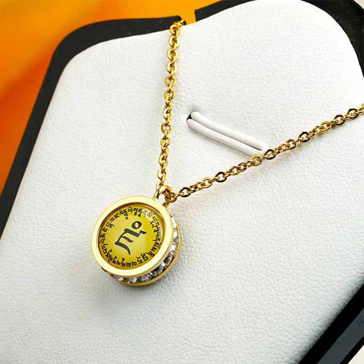 Buddha Stonesチベット イエロー 富の神 グリーン ターラ仏 静寂 チタン鋼 ネックレス ペンダント - image 3