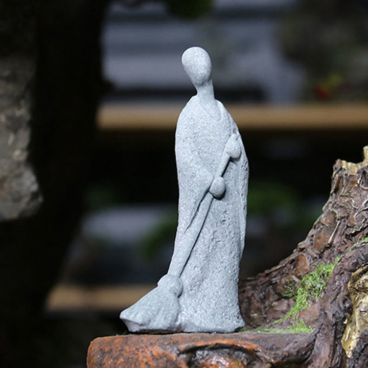 Buddha Stones瞑想 仏陀 僧侶 静寂 家の装飾