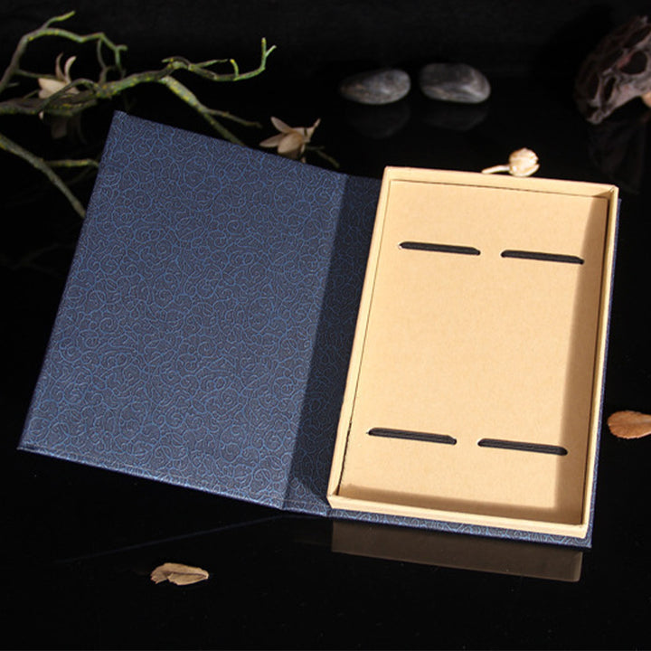 Buddha Stones禅の悟りの名言 黒檀の小葉 紫檀のしおり ギフトボックス付き