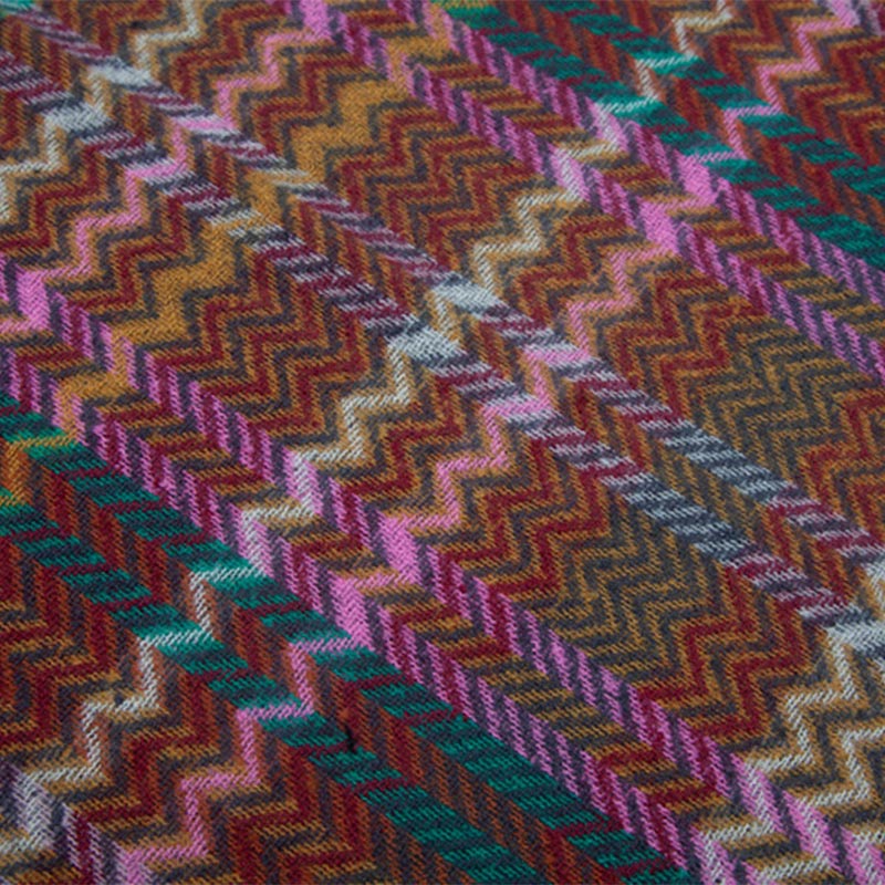 Buddha Stonesチベットショール カラフルな波線タッセル 冬用 心地よい旅行用スカーフ ラップ