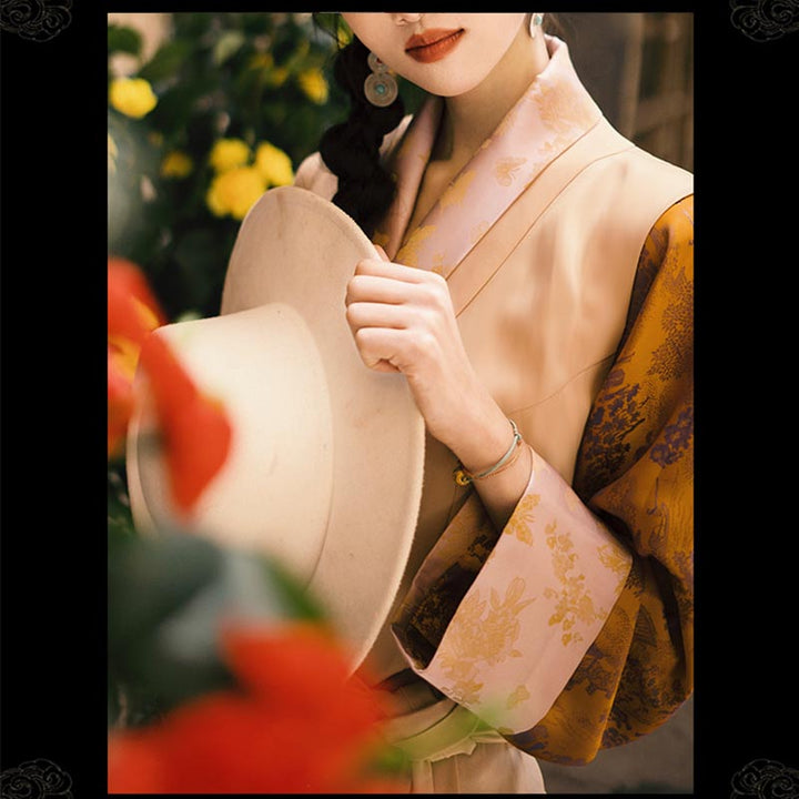 Buddha Stonesチベットドレス衣類ラサ蝶トップドレス改良漢服女性服