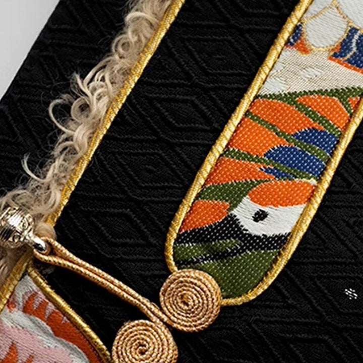 Buddha Stonesチベット衣装ラサフリース裏地付きトップス冬物女性服