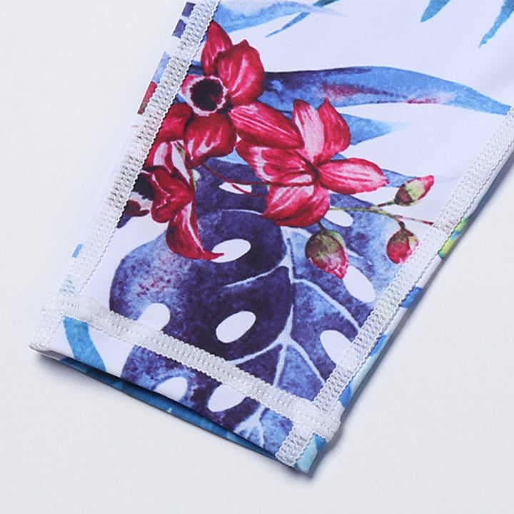 Buddha Stones 2点セット ひまわり 花 葉 プリント トップパンツ スポーツ フィットネス ヨガ レディース ヨガセット - image 17