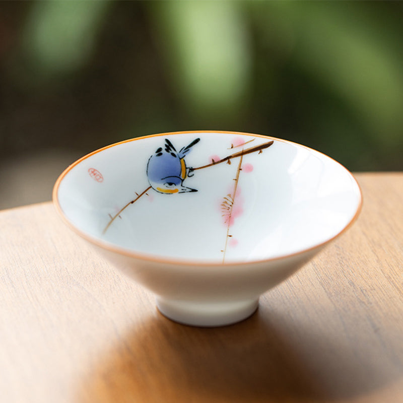 Buddha Stones曼荼羅花鯉蓮鳥柿ティーカップカンフーティーカップ50ml