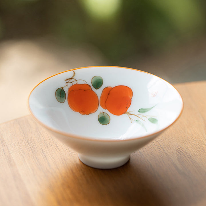 Buddha Stones曼荼羅花鯉蓮鳥柿ティーカップカンフーティーカップ50ml