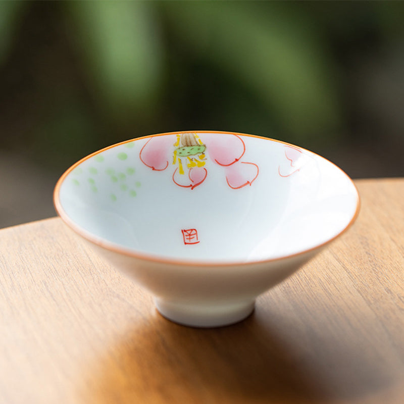 Buddha Stones曼荼羅花鯉蓮鳥柿ティーカップカンフーティーカップ50ml