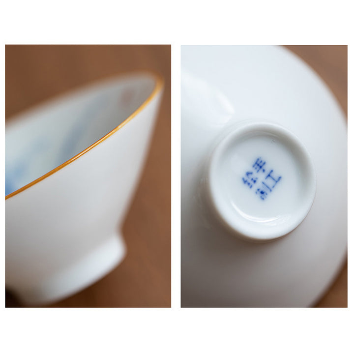 Buddha Stones曼荼羅花鯉蓮鳥柿ティーカップカンフーティーカップ50ml