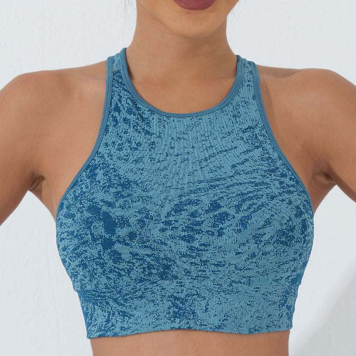 Buddha Stonesシームレス フィットネス クロップ タンクトップ ハイウエスト レギンス パンツ スポーツ ジム ヨガ ウェア