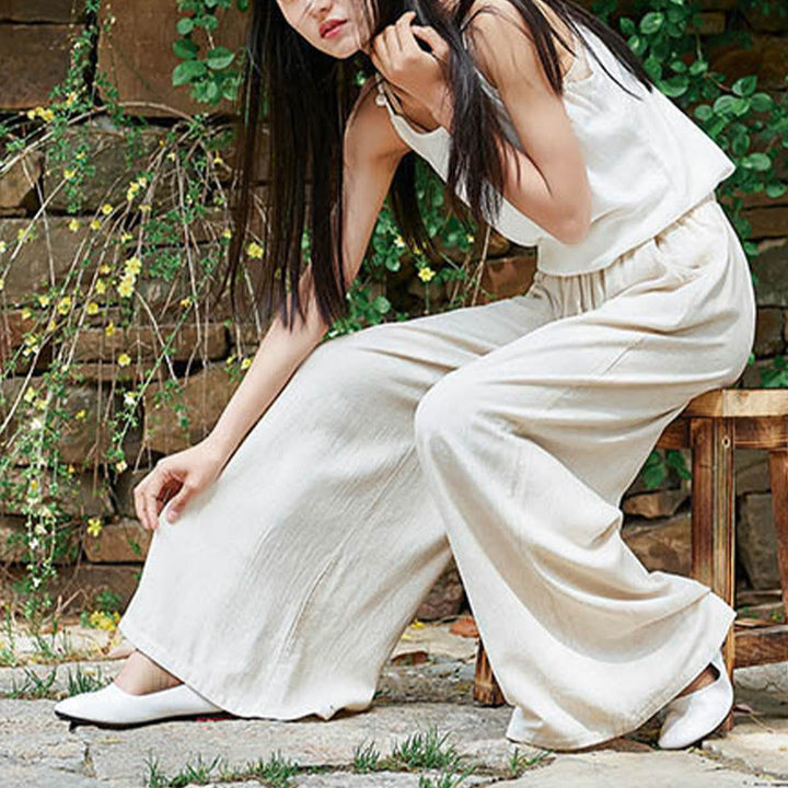 Buddha Stones無地 ワイドレッグパンツ ダンス レディース ヨガパンツ ポケット付き - image 6