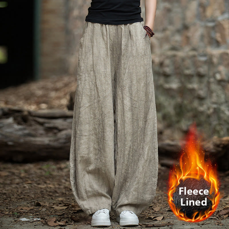 Buddha Stonesレトロ タイダイ ハーレムパンツ カジュアル レディース ヨガパンツ ポケット付き - カーキ(裏起毛バージョン) - US6、 UK/AU10、 EU38 (L)  - image 61