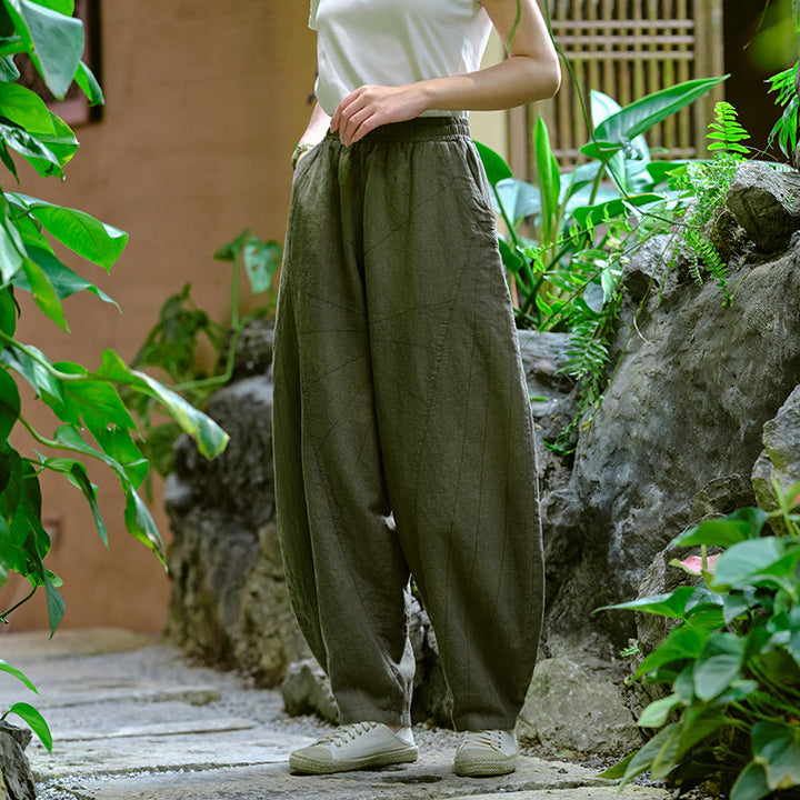 Buddha Stones無地 ゆったり ヨガ ハーレムパンツ ポケット付き - image 30