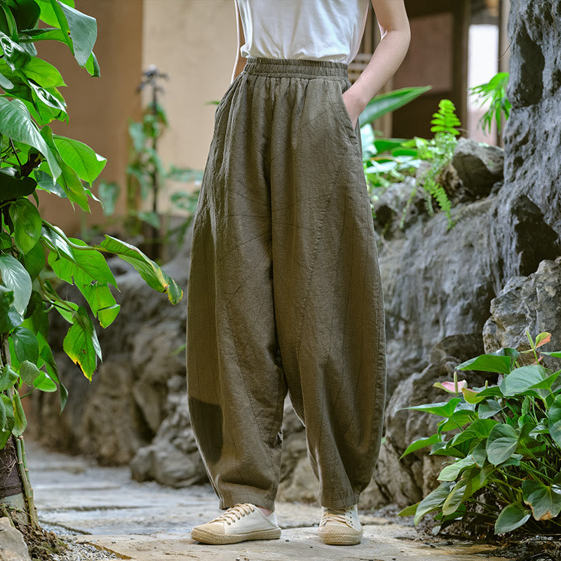 Buddha Stones無地 ゆったり ヨガ ハーレムパンツ ポケット付き - image 33