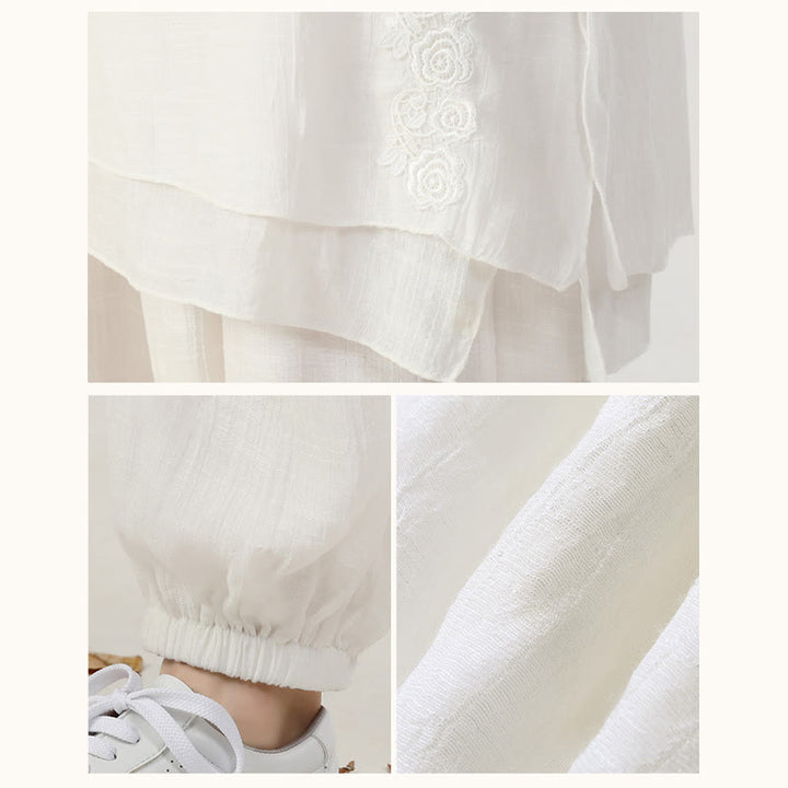 Buddha Stones 2点セット 長袖 カエルボタン 瞑想 祈り 禅 練習 太極拳 ユニフォーム 衣類 レディース セット