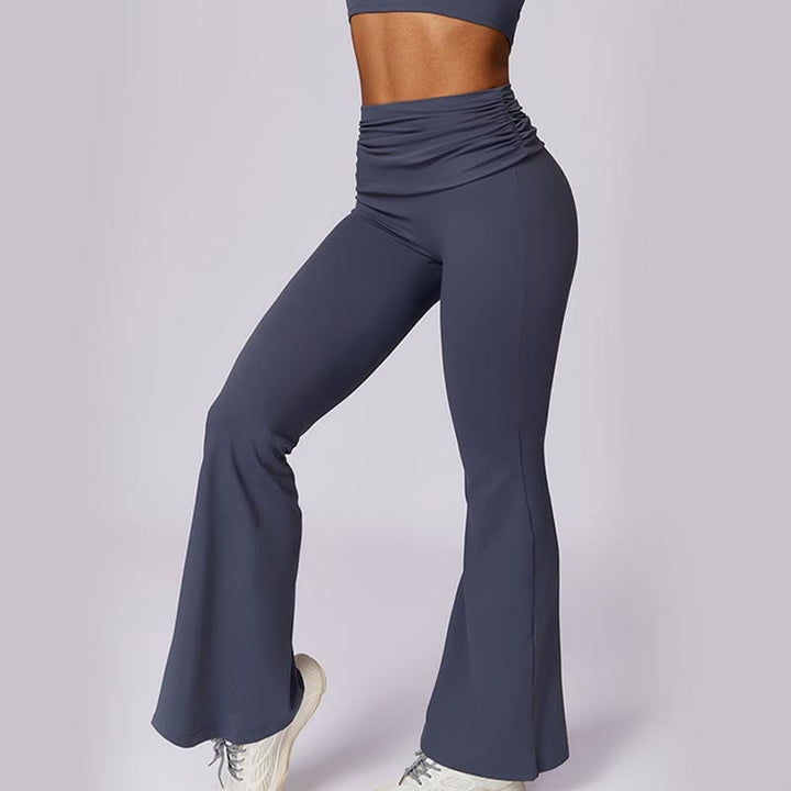 Buddha Stonesノースリーブ バックレス ストラップ タンクトップ ブラ フレアパンツ スポーツ フィットネス ヨガ - image 47