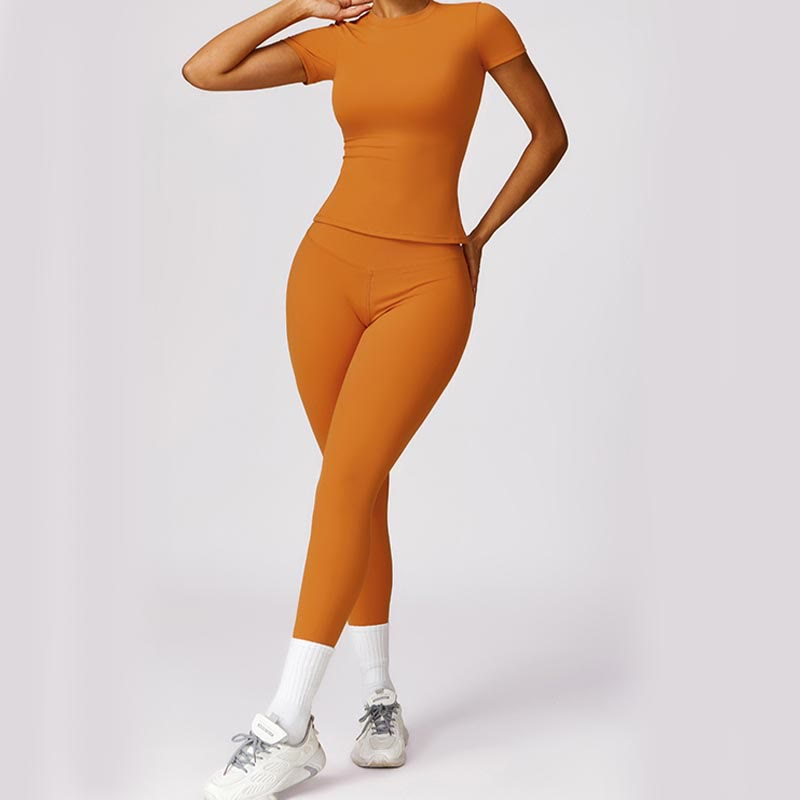 Buddha Stonesレディース 半袖 Tシャツ トップ ハイウエスト レギンス パンツ スポーツ ヨガ用 - image 19