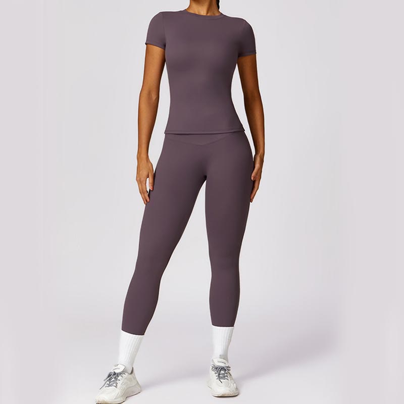 Buddha Stonesレディース 半袖 Tシャツ トップ ハイウエスト レギンス パンツ スポーツ ヨガ用 - image 47