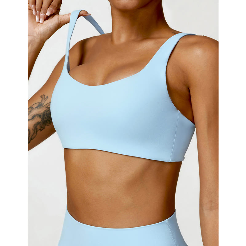 Buddha Stonesジム スポーツ ヨガ バックレス ブラ クロップ タンクトップ ショーツ - image 14