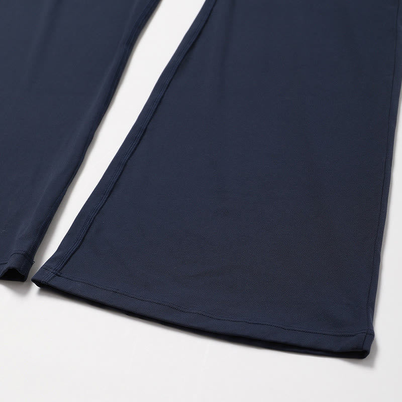 Buddha Stonesレディース ワークアウト ノースリーブ ジャンプスーツ フレアパンツ スポーツ フィットネス ヨガ ボディスーツ - image 33