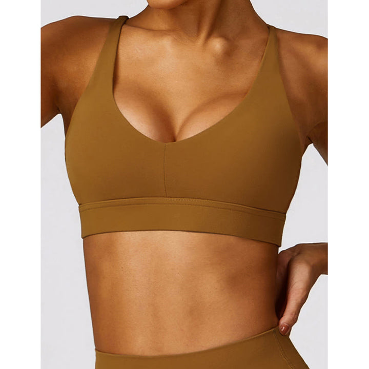 Buddha Stonesジム スポーツ ヨガ バックレス ブラ クロップ タンクトップ 通気性 ショーツ