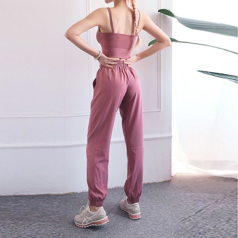 Buddha Stonesハイウエスト フィットネス ヨガ スポーツ ジョガー トラックパンツ ポケット付き スウェットパンツ