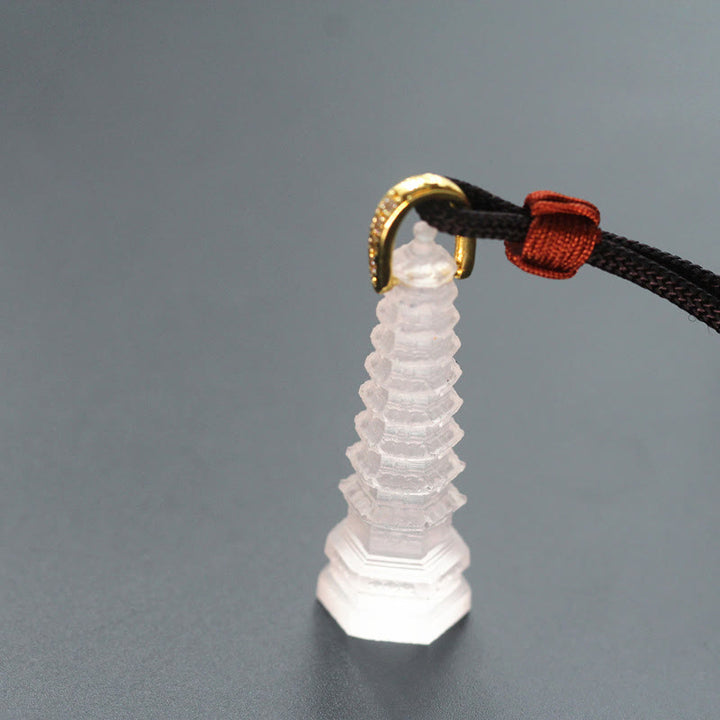 Buddha Stones琉璃 古代仏塔 知恵のネックレス