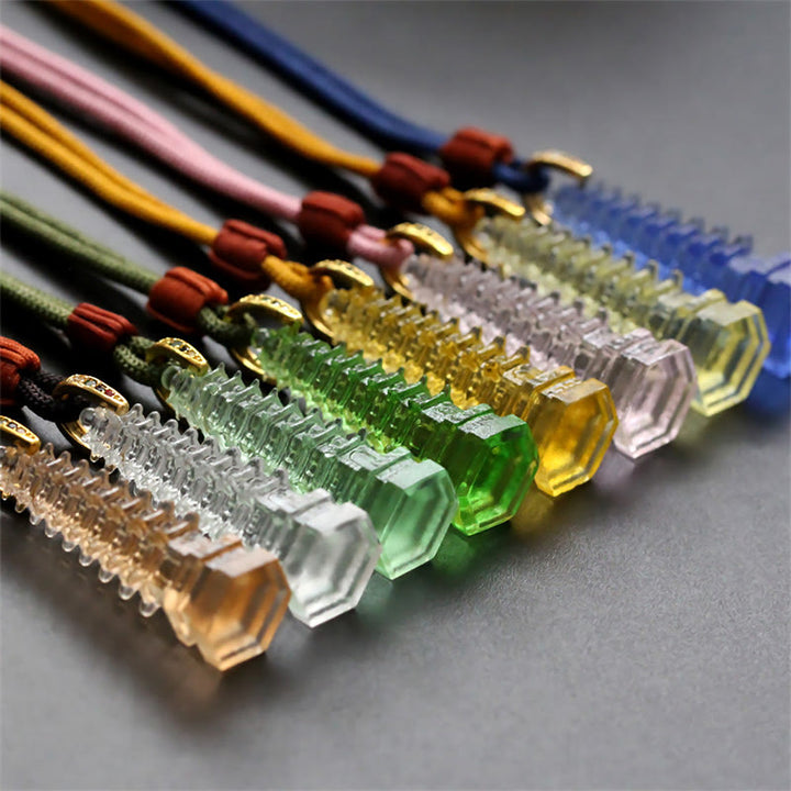 Buddha Stones琉璃 古代仏塔 知恵のネックレス