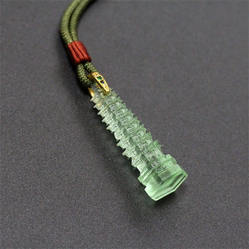 Buddha Stones琉璃 古代仏塔 知恵のネックレス