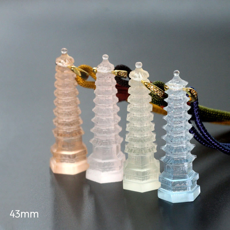 Buddha Stones琉璃 古代仏塔 知恵のネックレス