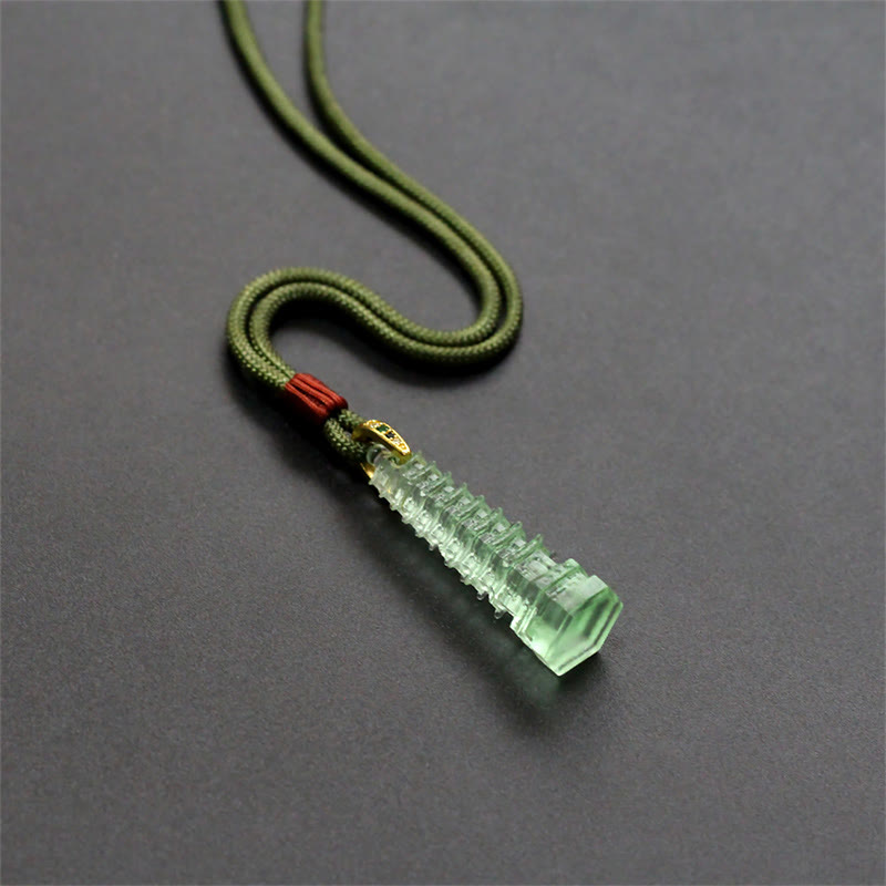 Buddha Stones琉璃 古代仏塔 知恵のネックレス