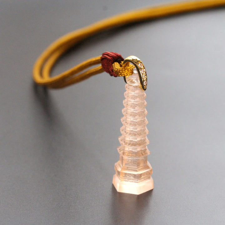 Buddha Stones琉璃 古代仏塔 知恵のネックレス