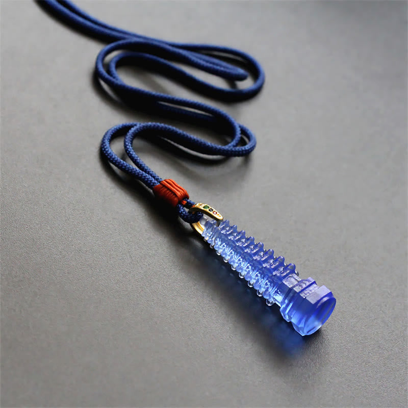 Buddha Stones琉璃 古代仏塔 知恵のネックレス