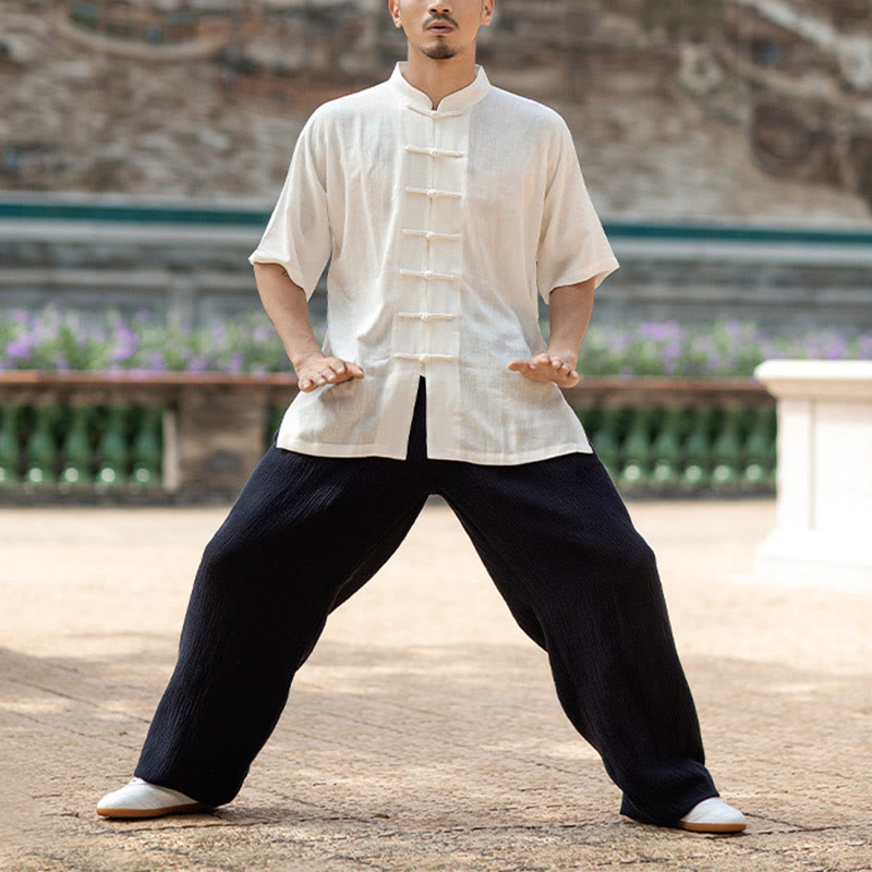 Buddha Stones無地 カエルボタン 瞑想 祈り スピリチュアル 禅 太極拳 気功 練習 ユニセックス 服セット