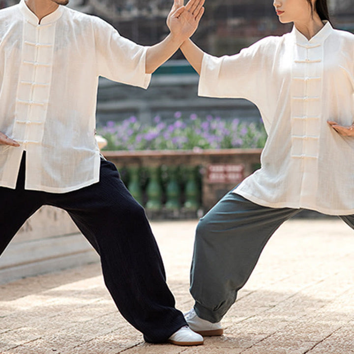 Buddha Stones無地 カエルボタン 瞑想 祈り スピリチュアル 禅 太極拳 気功 練習 ユニセックス 服セット