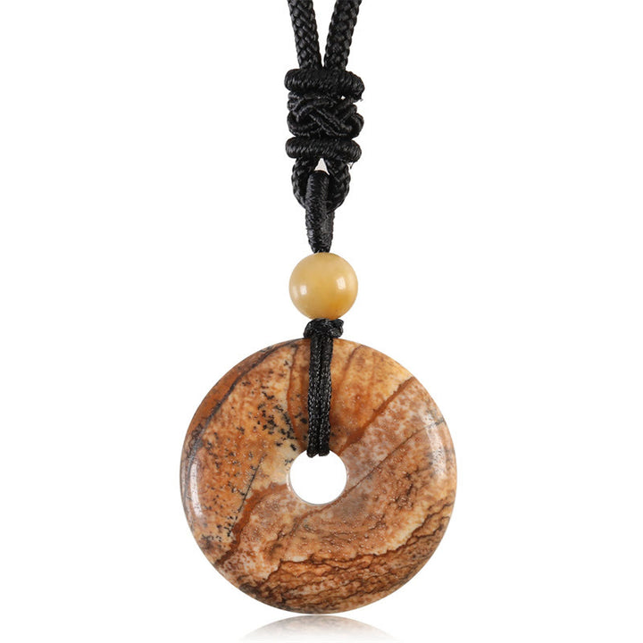 Buddha Stones ラッキーコインペンダント|癒しのクリスタル&ジェムストーンネックレス
