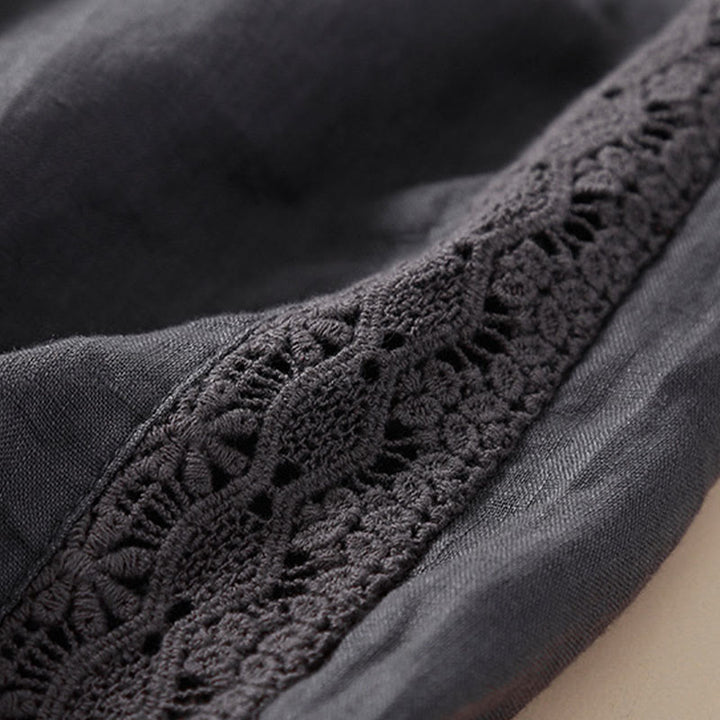 Buddha Stones無地フラワー ルーズドローストリング ハーレムパンツ ポケット付き - image 18