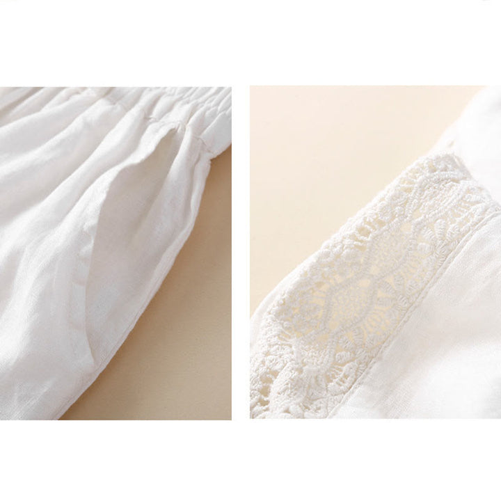 Buddha Stones無地フラワー ルーズドローストリング ハーレムパンツ ポケット付き - image 15