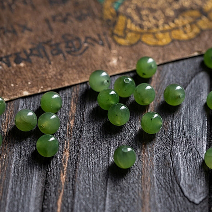 Buddha Stones天然チベット 108 個入りMalaビーズ 紫菩提樹 和田翡翠 銅製 ドルジェ 平和ブレスレット