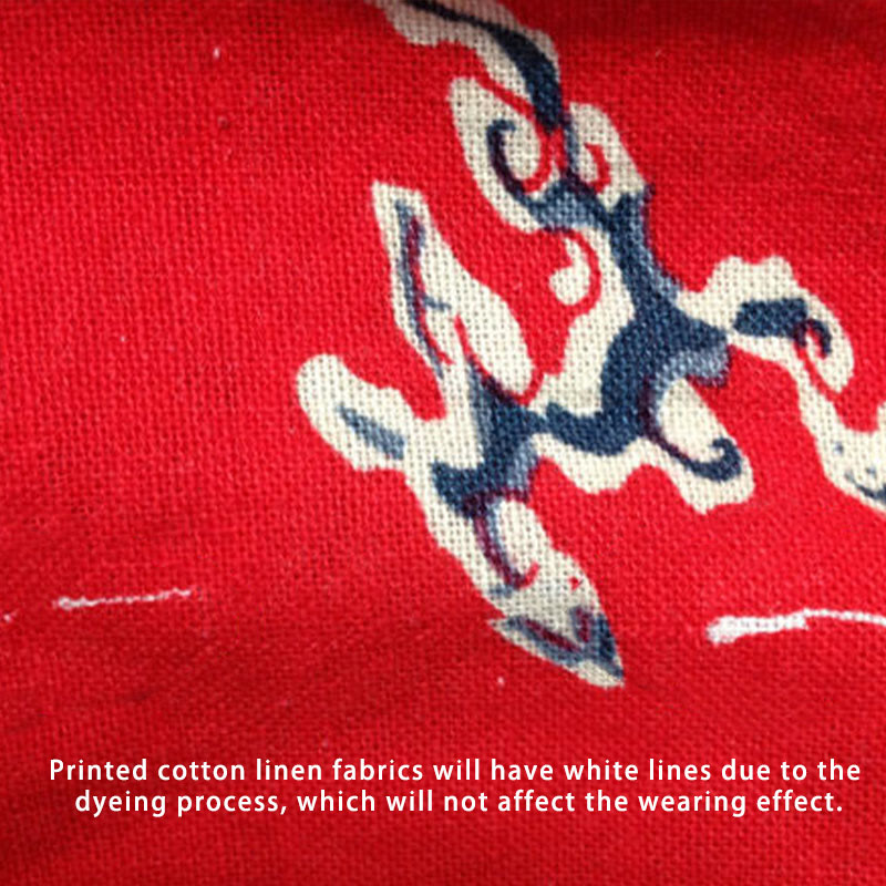 Buddha Stonesレッド ピオニー フラワー プリント ミディドレス ハーフスリーブ コットンリネンドレス