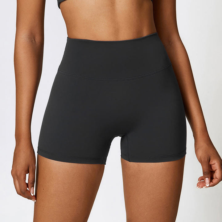 Buddha Stones無地 クロップ タンクトップ ハイウエスト ショーツ スポーツ フィットネス ジム ヨガ ウェア - 黒 - ショートパンツ - US8-10、 UK/AU12-14、 EU40-42 (XL) - image 20