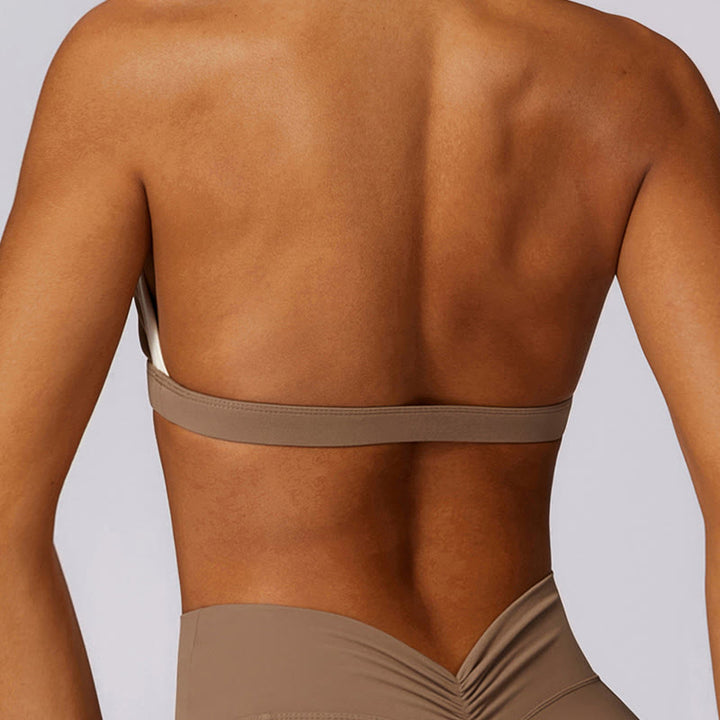 Buddha Stones無地 ホルターネック ブラ 長袖 クロップ タンクトップ パンツ スポーツ フィットネス ジム ヨガ 衣装