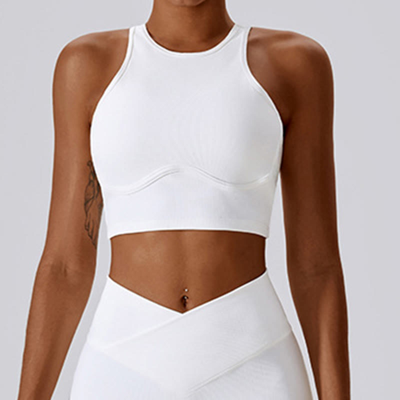 Buddha Stonesノースリーブ クロップ タンクトップ フレアパンツ スポーツ フィットネス ヨガ