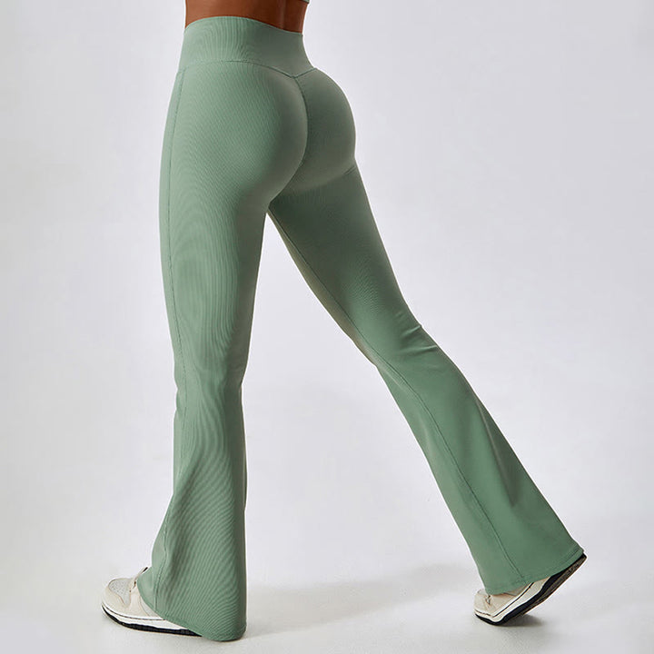 Buddha Stonesノースリーブ クロップ タンクトップ フレアパンツ スポーツ フィットネス ヨガ