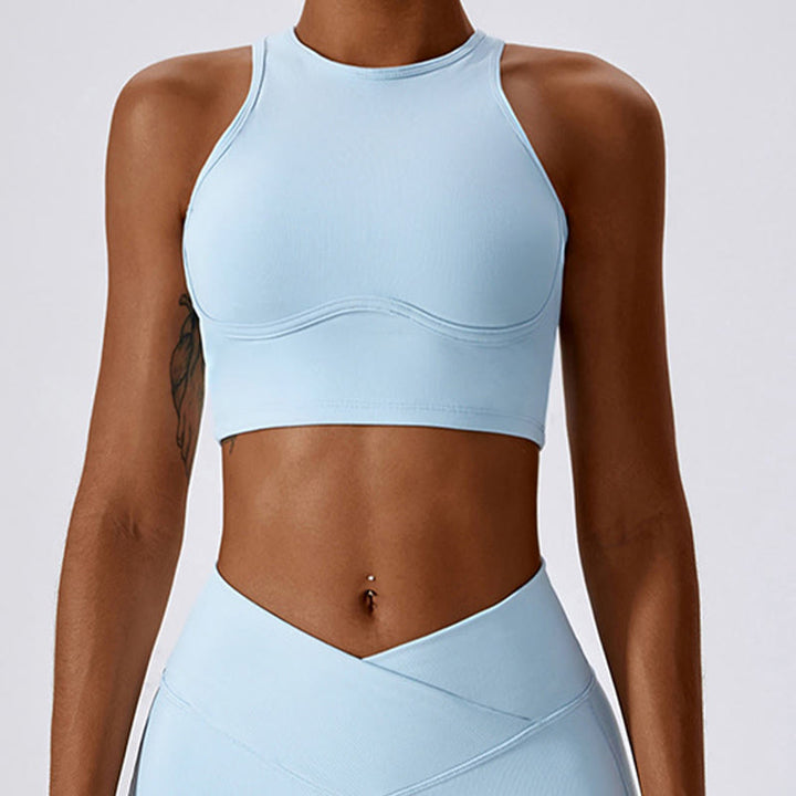 Buddha Stonesノースリーブ クロップ タンクトップ フレアパンツ スポーツ フィットネス ヨガ