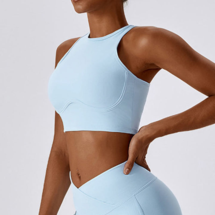 Buddha Stonesノースリーブ クロップ タンクトップ フレアパンツ スポーツ フィットネス ヨガ