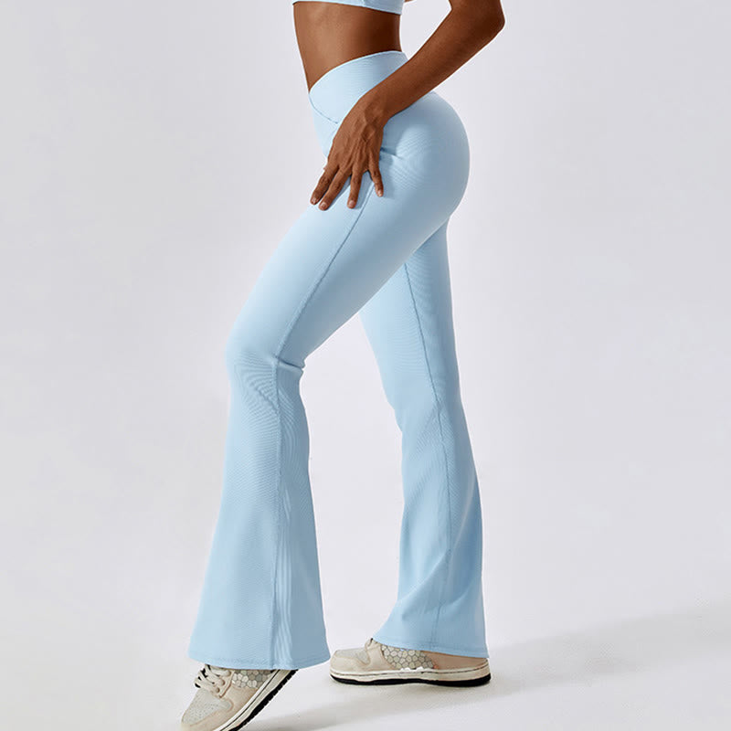 Buddha Stonesノースリーブ クロップ タンクトップ フレアパンツ スポーツ フィットネス ヨガ