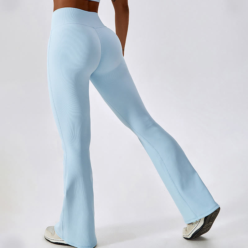 Buddha Stonesノースリーブ クロップ タンクトップ フレアパンツ スポーツ フィットネス ヨガ