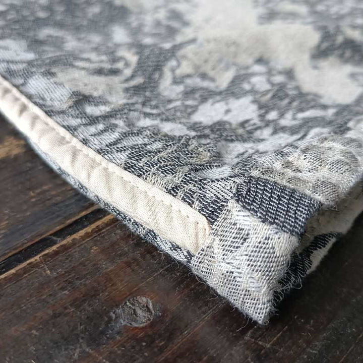 Buddha Stonesブラックグレープリント カエルボタンデザイン 長袖 コットンリネン ジャケット シャツ ポケット付き - image 11