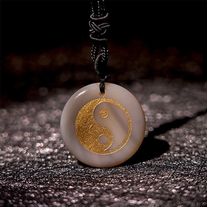 Buddha Stones各種クリスタルアメジストタイガーアイグリーンアベンチュリン陰陽スピリチュアルネックレスペンダント