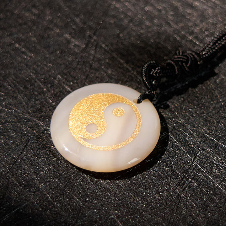 Buddha Stones各種クリスタルアメジストタイガーアイグリーンアベンチュリン陰陽スピリチュアルネックレスペンダント