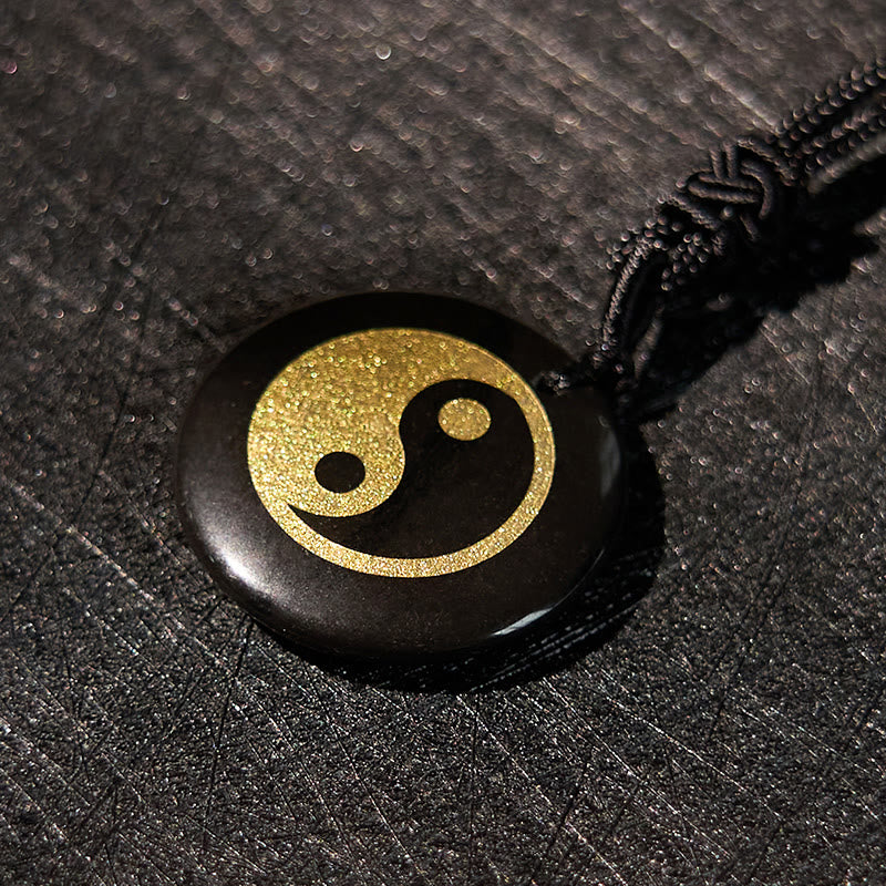 Buddha Stones各種クリスタルアメジストタイガーアイグリーンアベンチュリン陰陽スピリチュアルネックレスペンダント